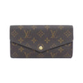 Louis Vuitton Brown Rose Ballerine Coated Canvas Long Wallet (Tri-Fold)