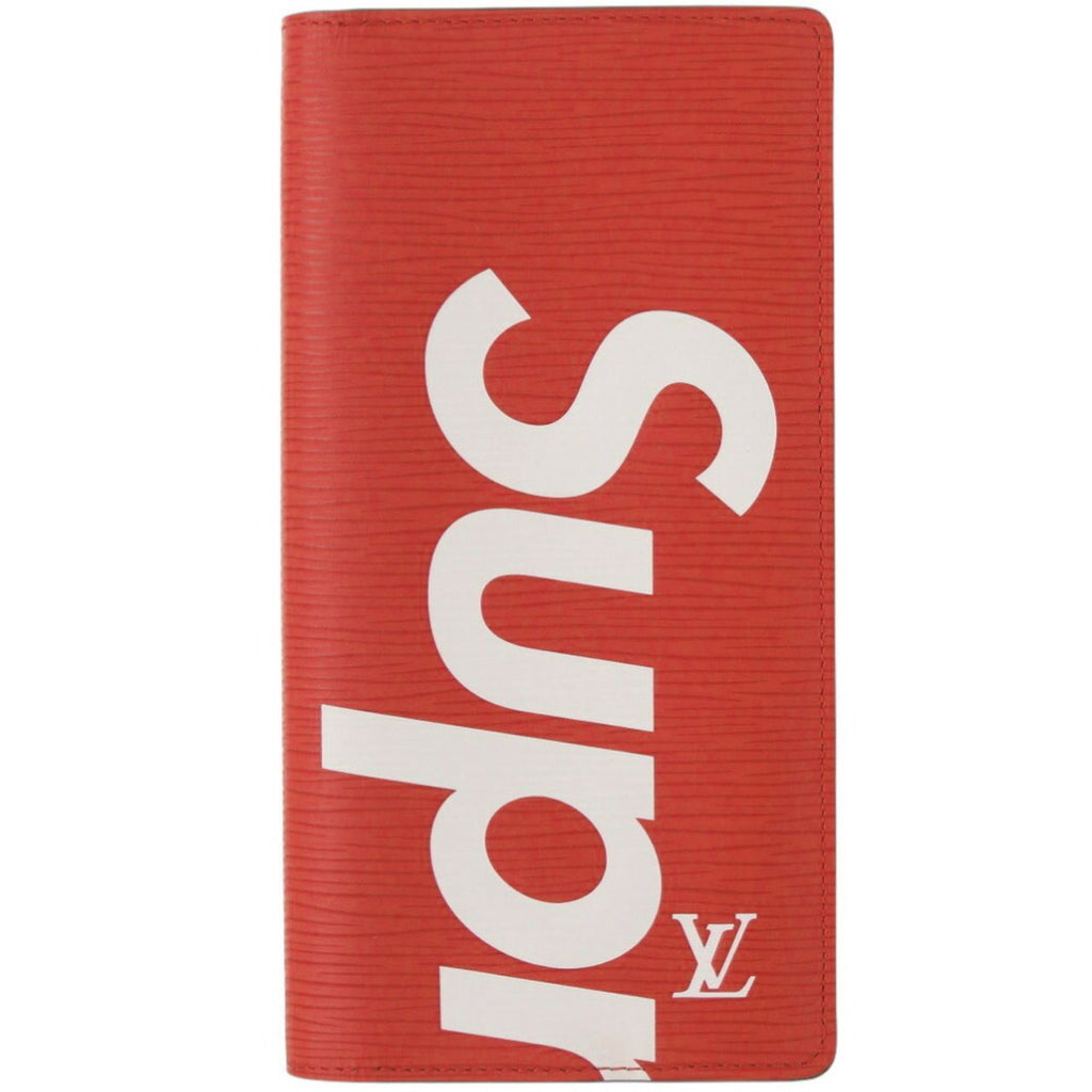 Louis Vuitton Red Color Epi Leather Long Wallet