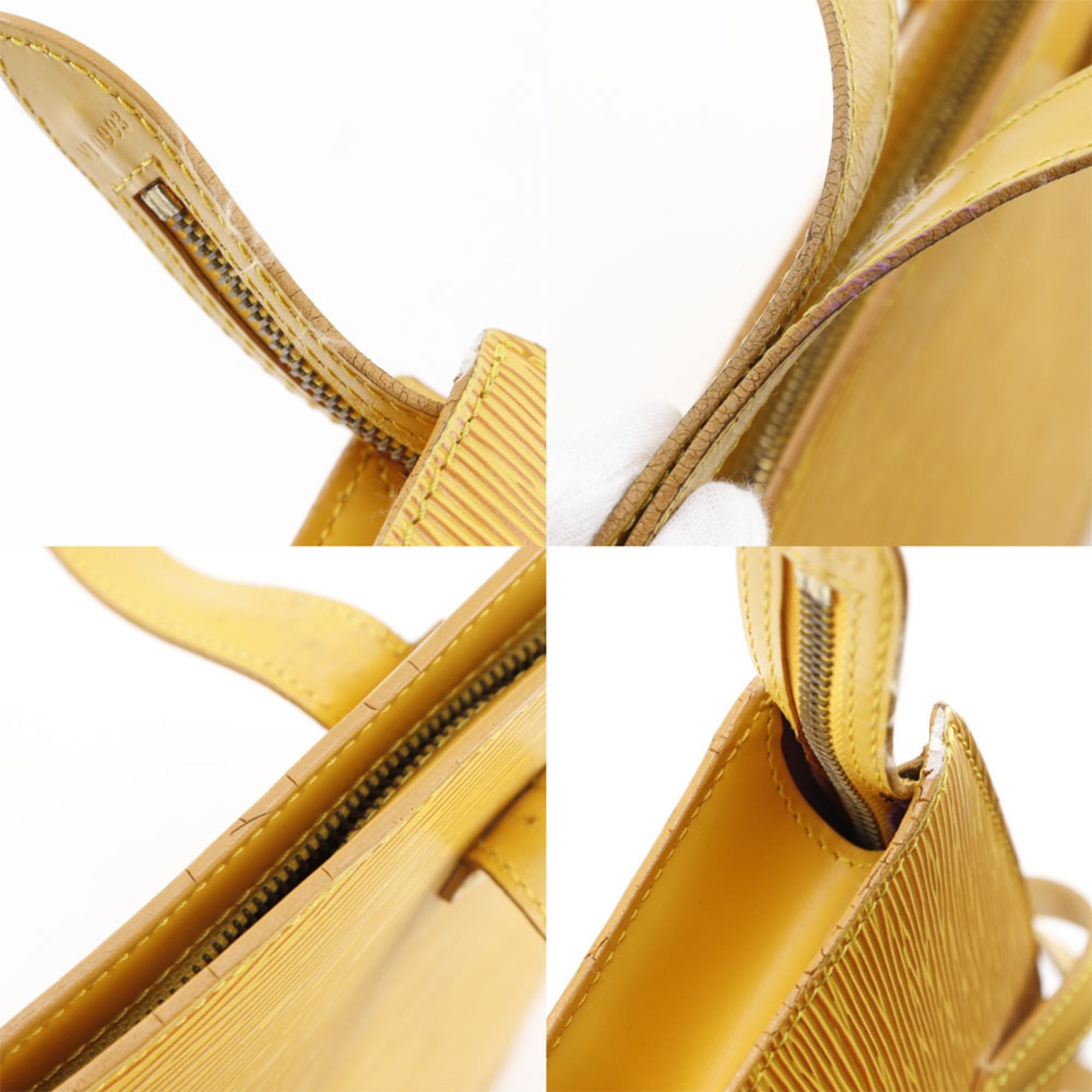Louis Vuitton Yellow Epi Leather Handbag