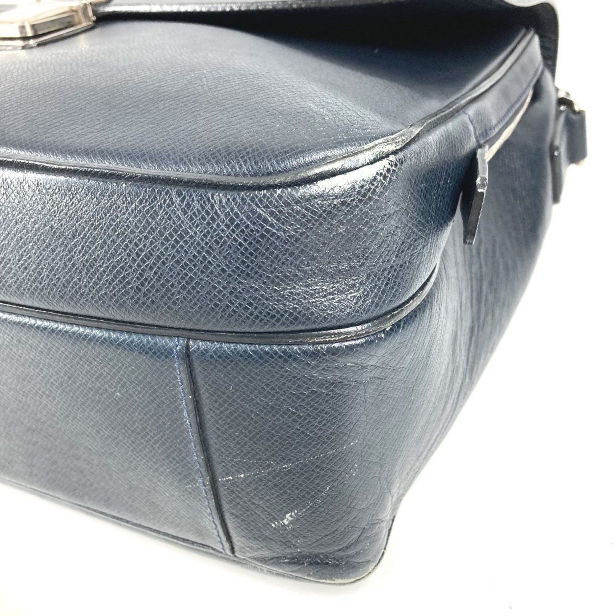 Louis Vuitton Boreal Navy Taiga Leather Handbag Shoulder Bag