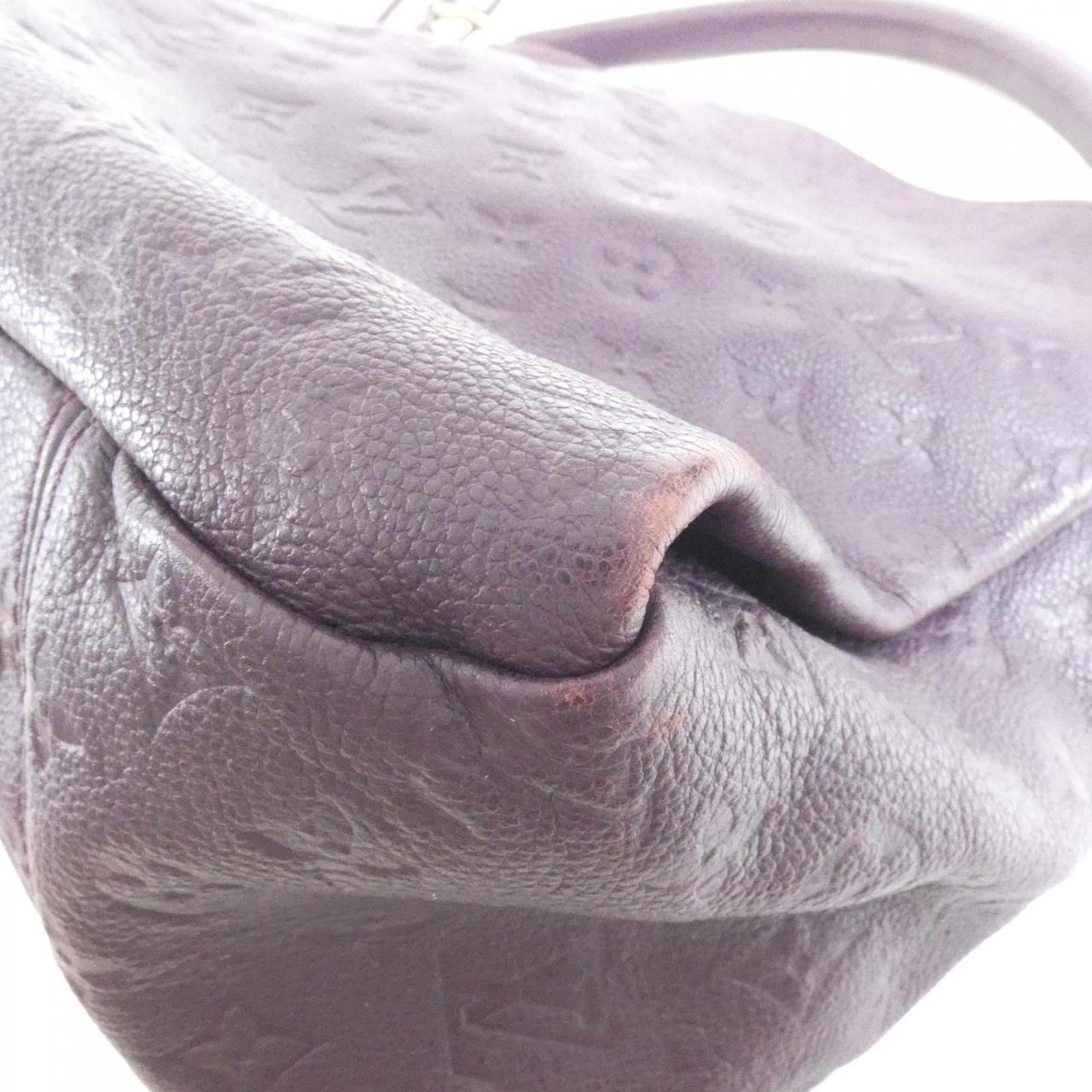 Louis Vuitton Leopard Purple Leather Shoulder Bag