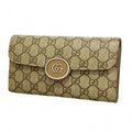 Gucci Brown Pvc Long Wallet (Bi-Fold) (Pre-Owned)