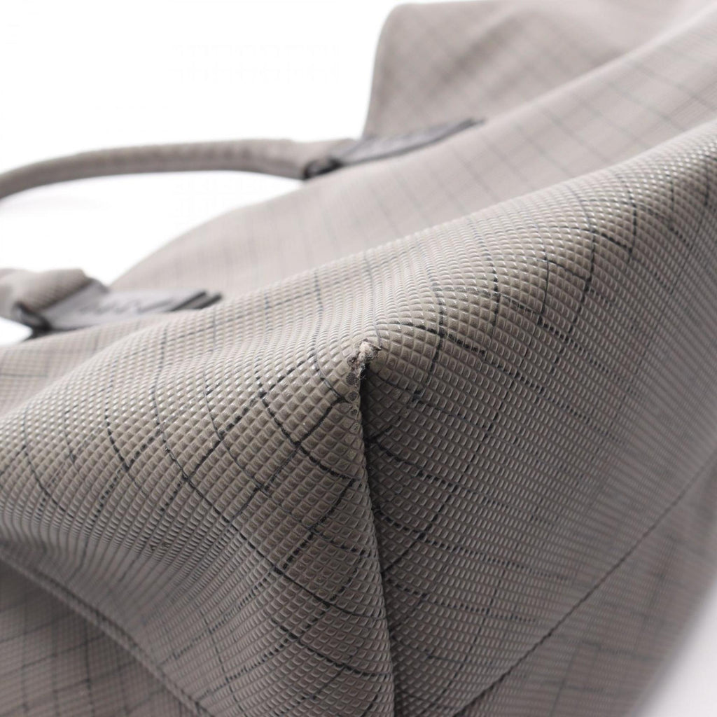 Bottega Veneta Gray Coated Canvas Leather Tote Bag