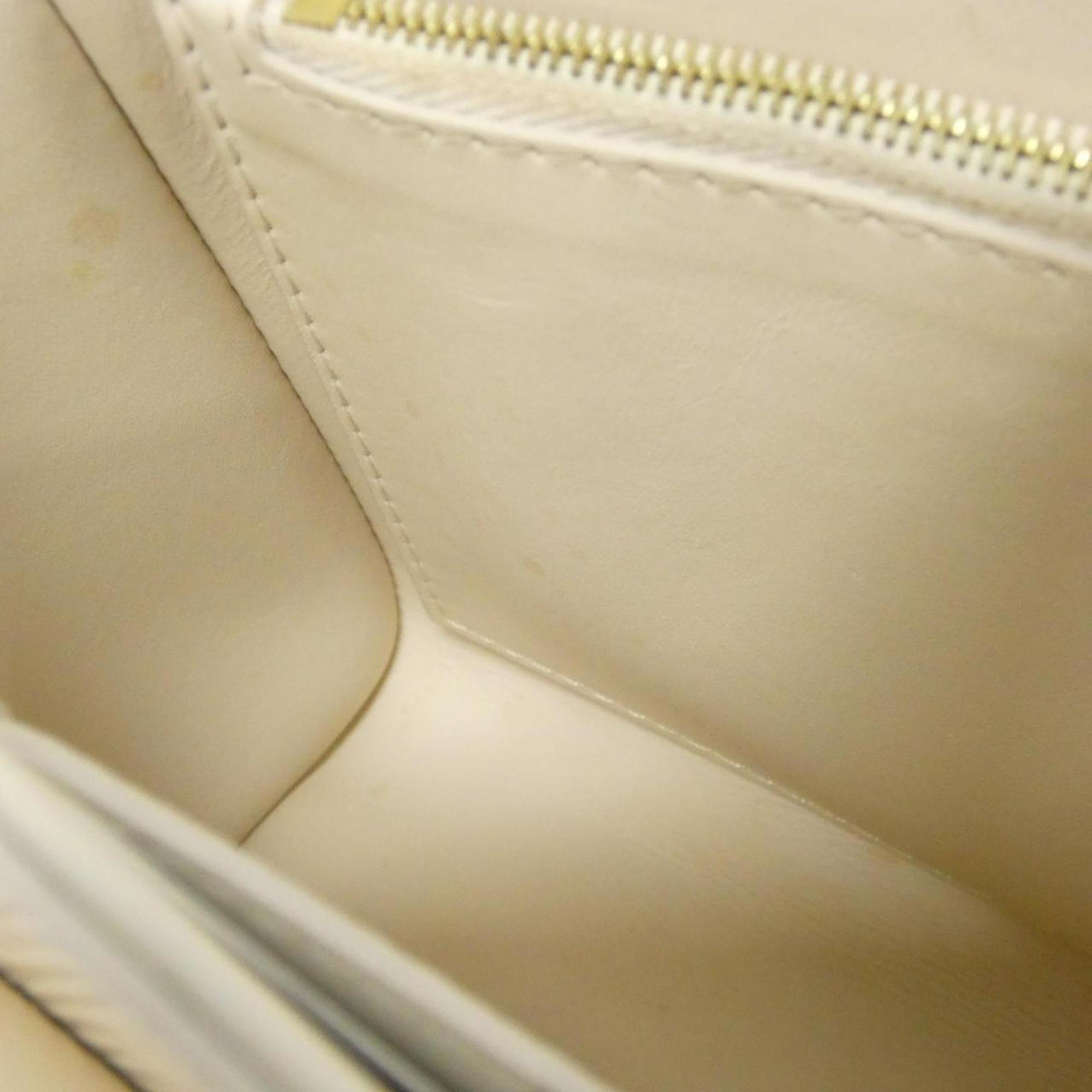 Louis Vuitton Beige White Leather Shoulder Bag