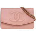 Chanel Pink Caviar Leather Shoulder Bag