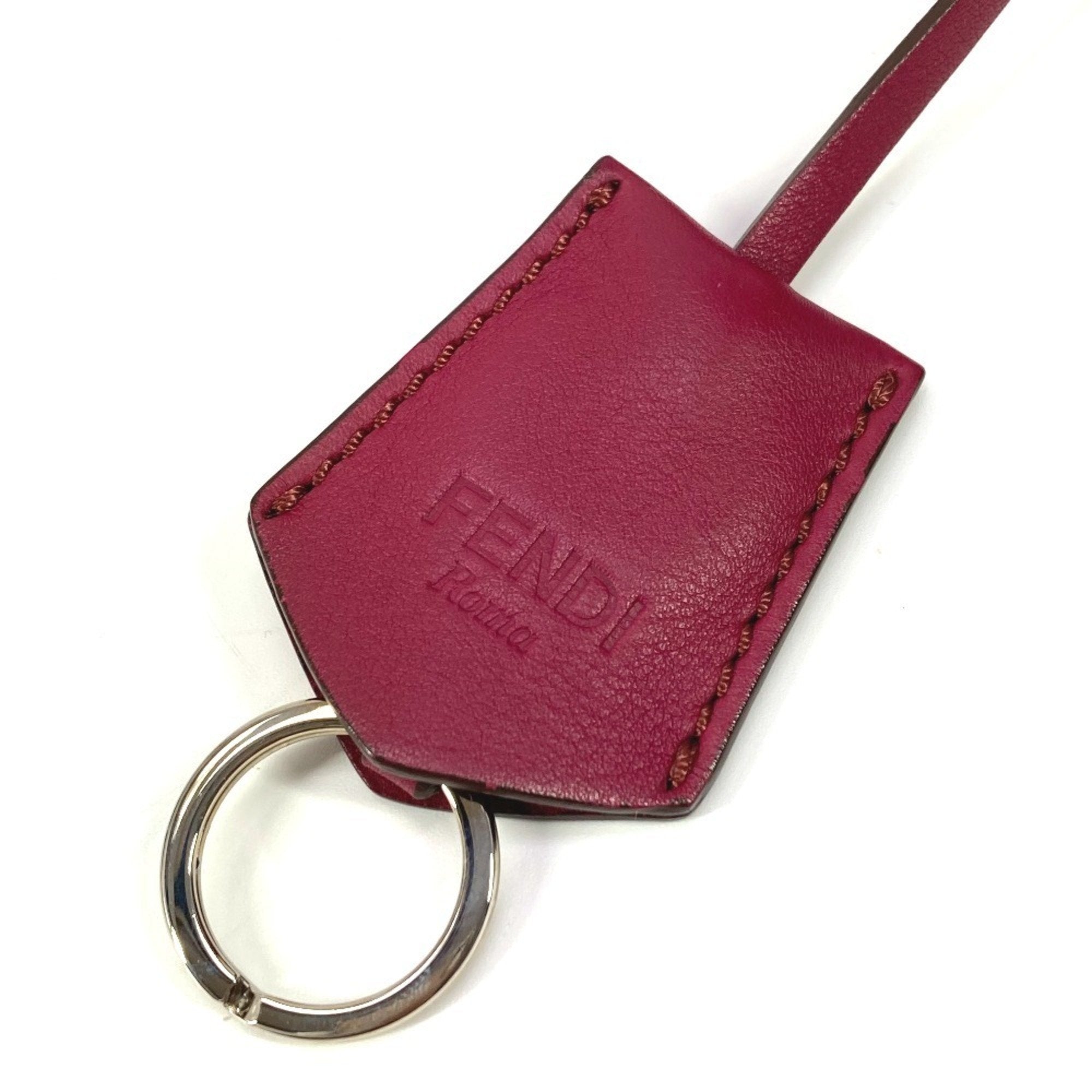 Fendi Black Purple Leather Shoulder Bag Tote Bag