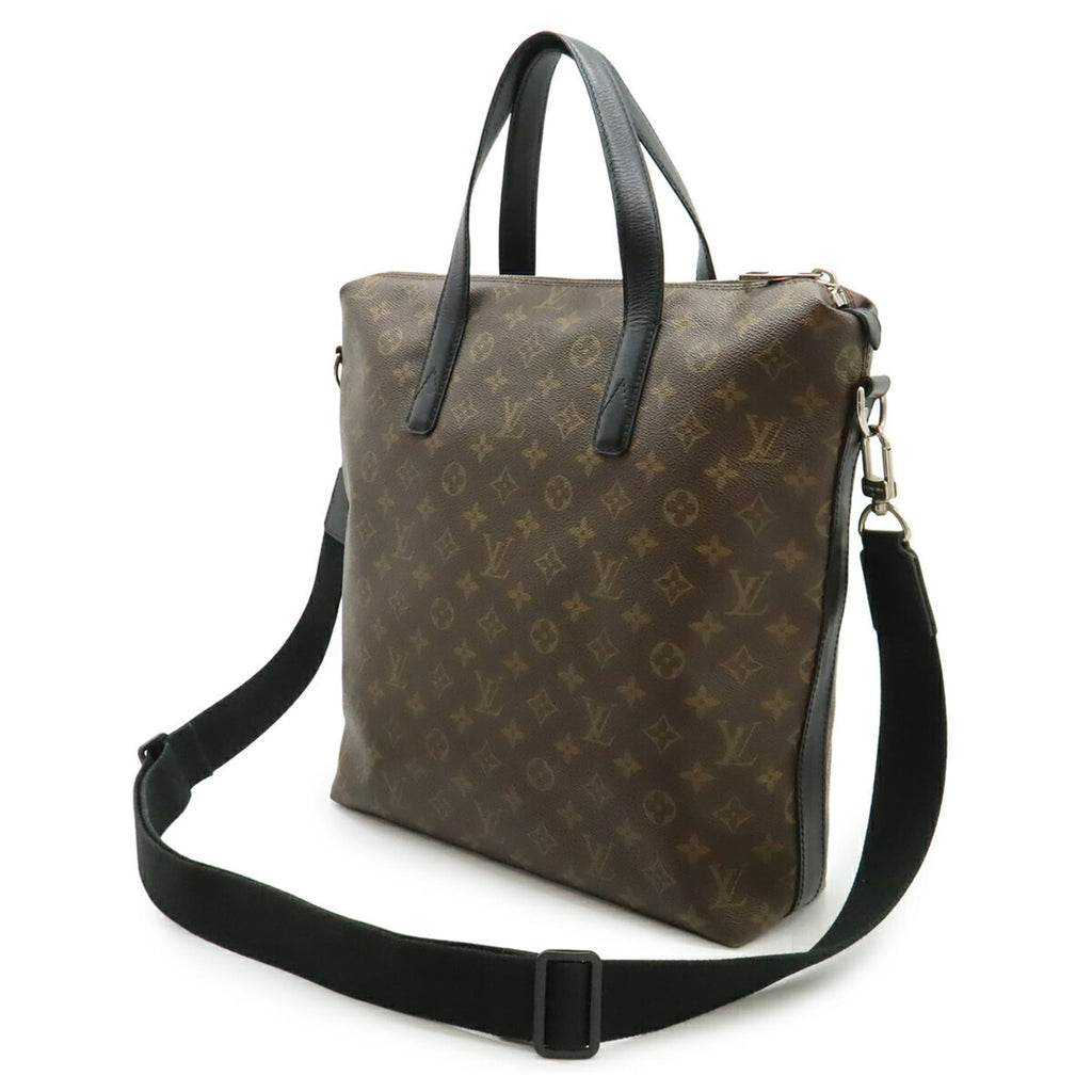 Louis Vuitton Black Brown Monogram Monogram Shoulder Bag Tote Bag