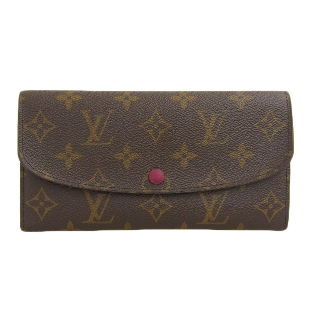 Louis Vuitton Fuchsia Monogram Purple Red Color Pvc Long Wallet