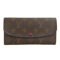Louis Vuitton Fuchsia Monogram Purple Red Color Pvc Long Wallet
