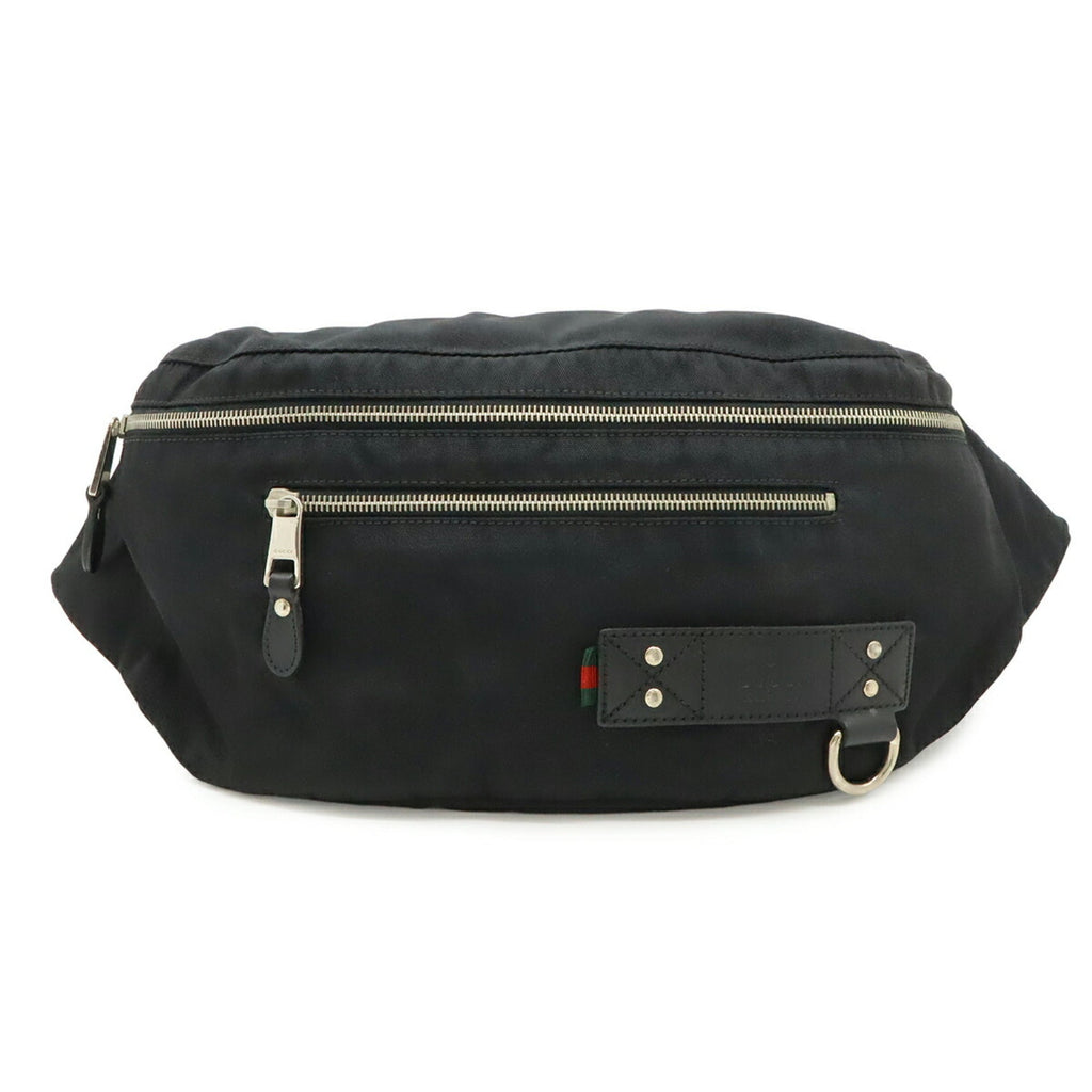 Gucci Black Nylon Canvas Sling Bag (Pre-Owned)