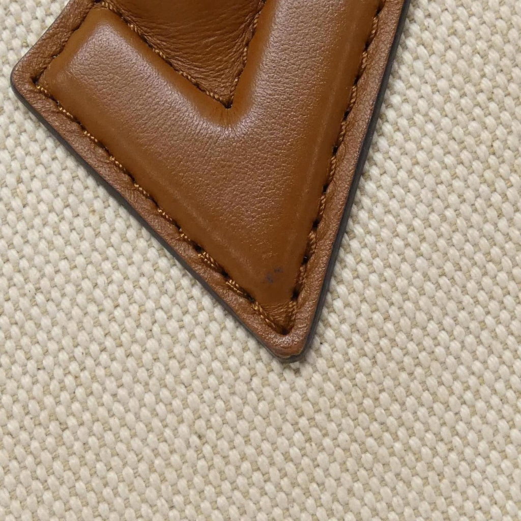 Louis Vuitton Natural Canvas Leather Handbag