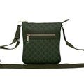 Gucci Green Pvc Leather Messenger Bag Shoulder Bag (Pre-Owned)