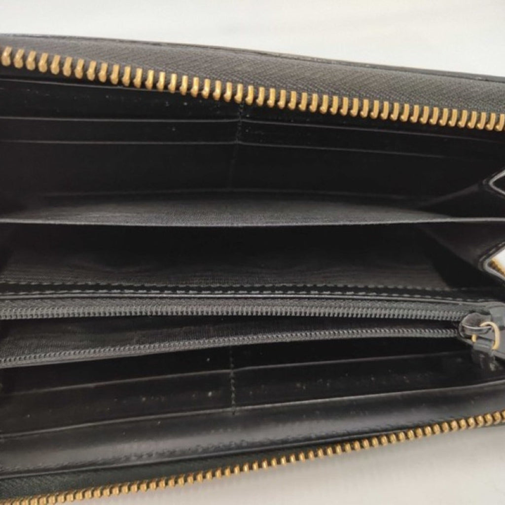 Gucci Black Leather Long Wallet (Bi-Fold) (Pre-Owned)