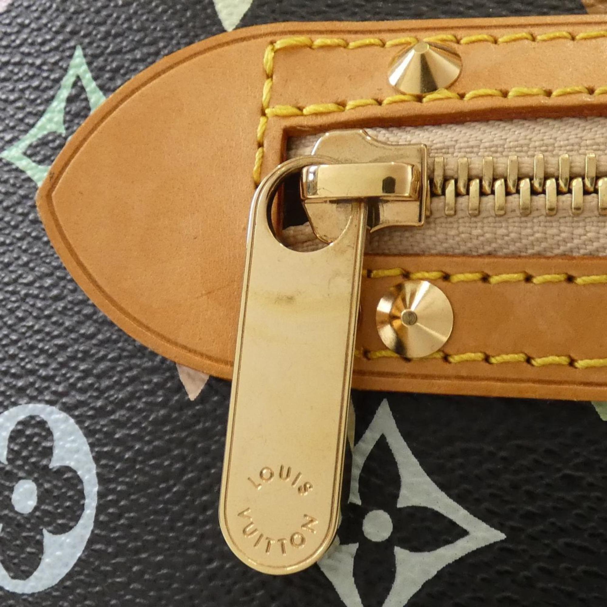 Louis Vuitton Black Coated Canvas Handbag