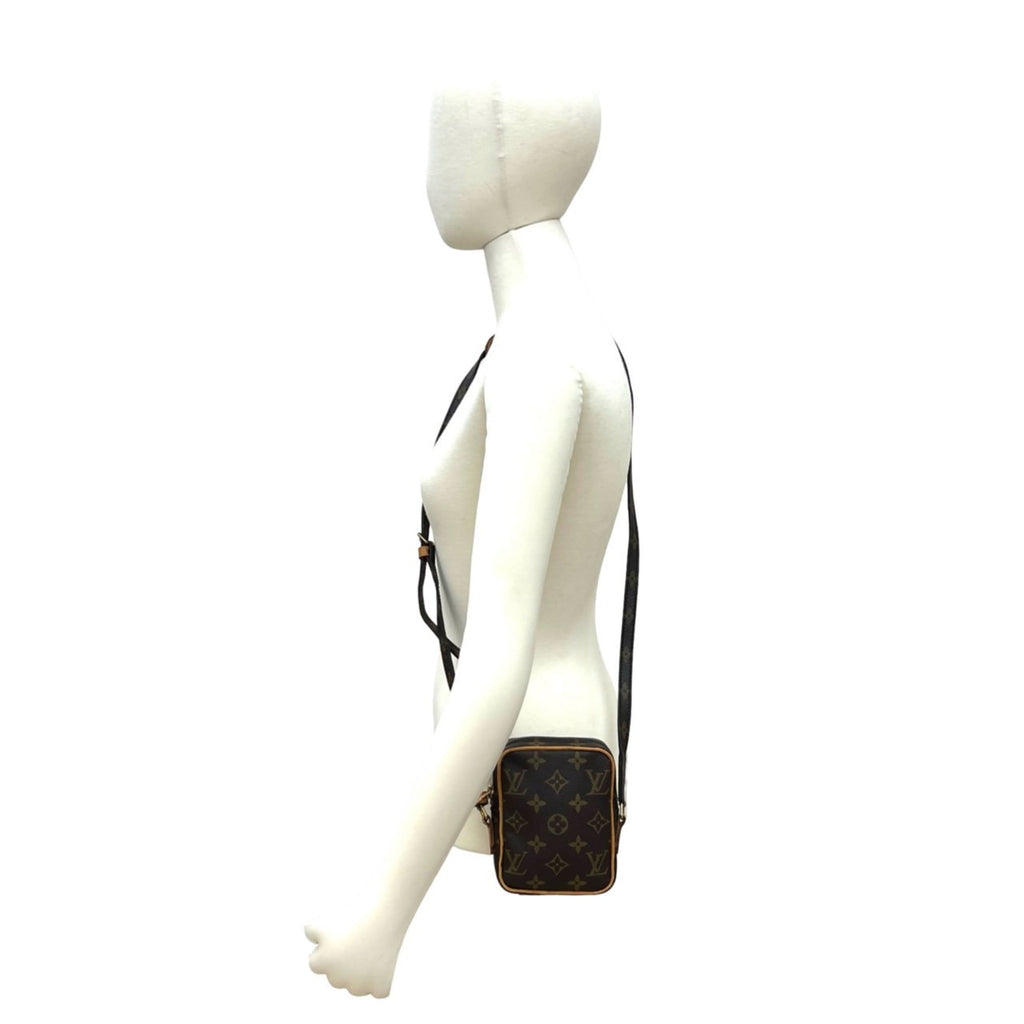 Louis Vuitton Brown Leather Pvc Pochette Shoulder Bag