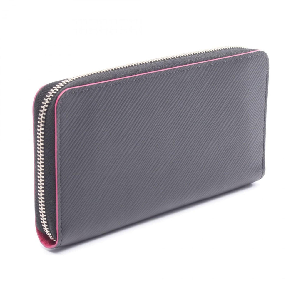 Louis Vuitton Black Hot Pink Noir Pink Leather Long Wallet