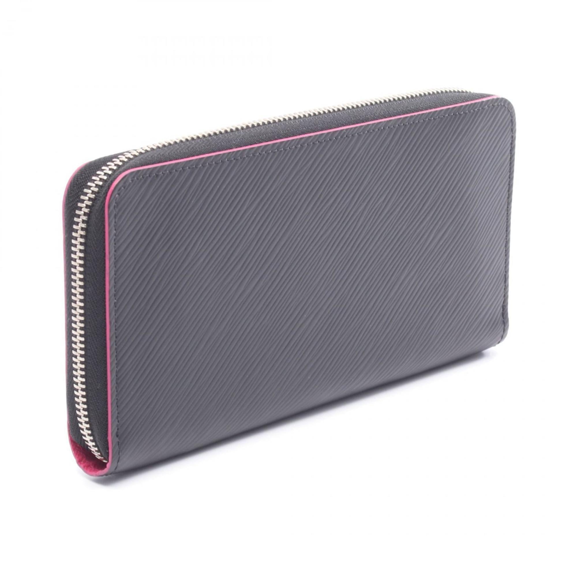 Louis Vuitton Black Hot Pink Noir Pink Leather Long Wallet
