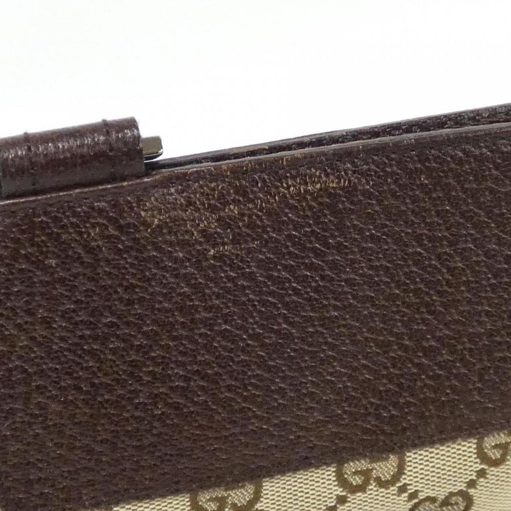 Gucci Beige Brown Gg Canvas Shoulder Bag (Pre-Owned)