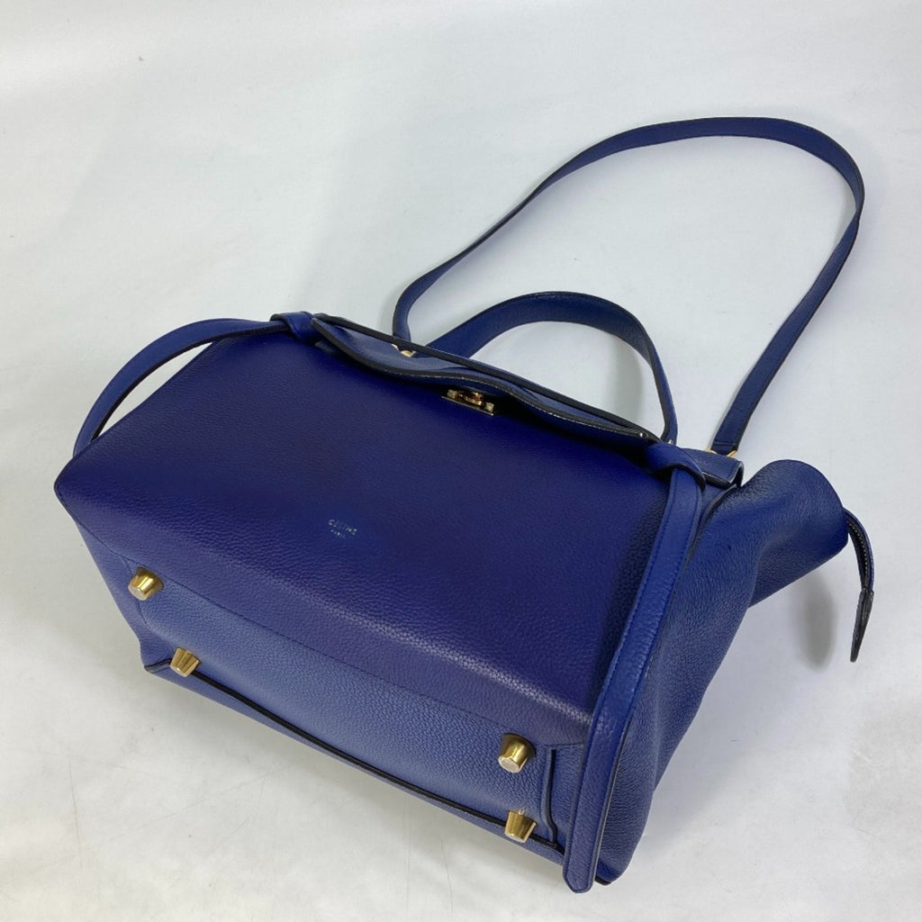 Celine Blue Leather Shoulder Bag