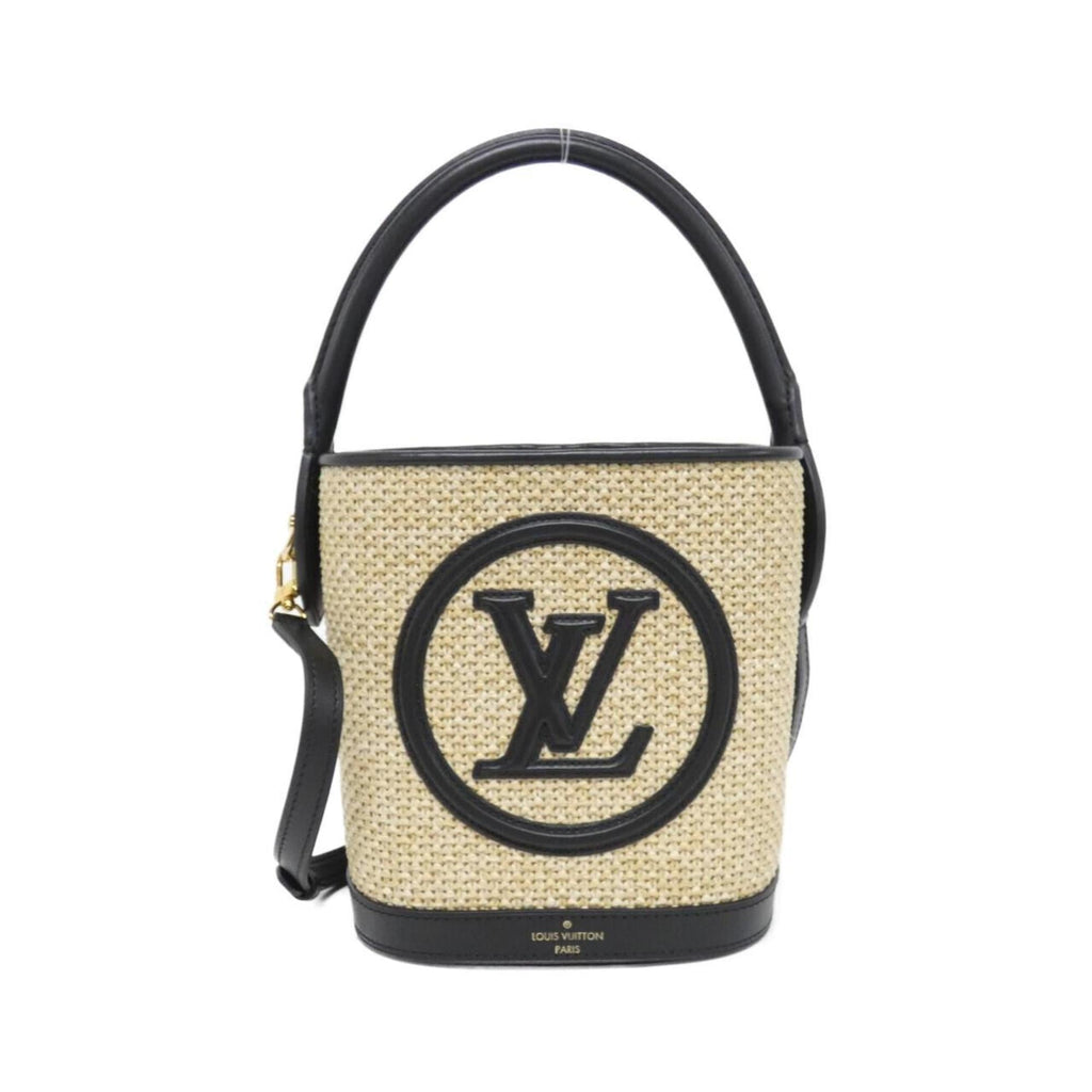Louis Vuitton Black Raffia Handbag
