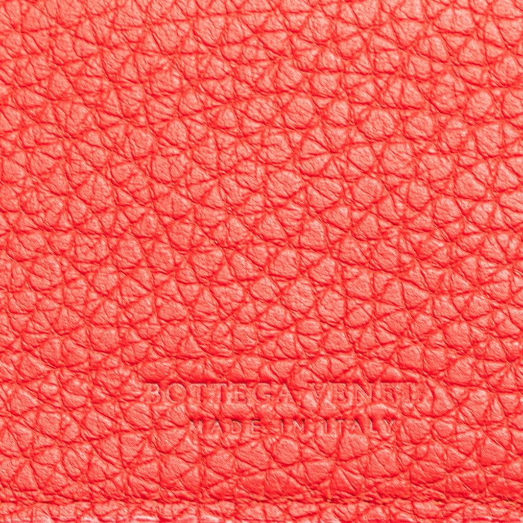 Bottega Veneta Red Color Leather Wallet (Bi-Fold)
