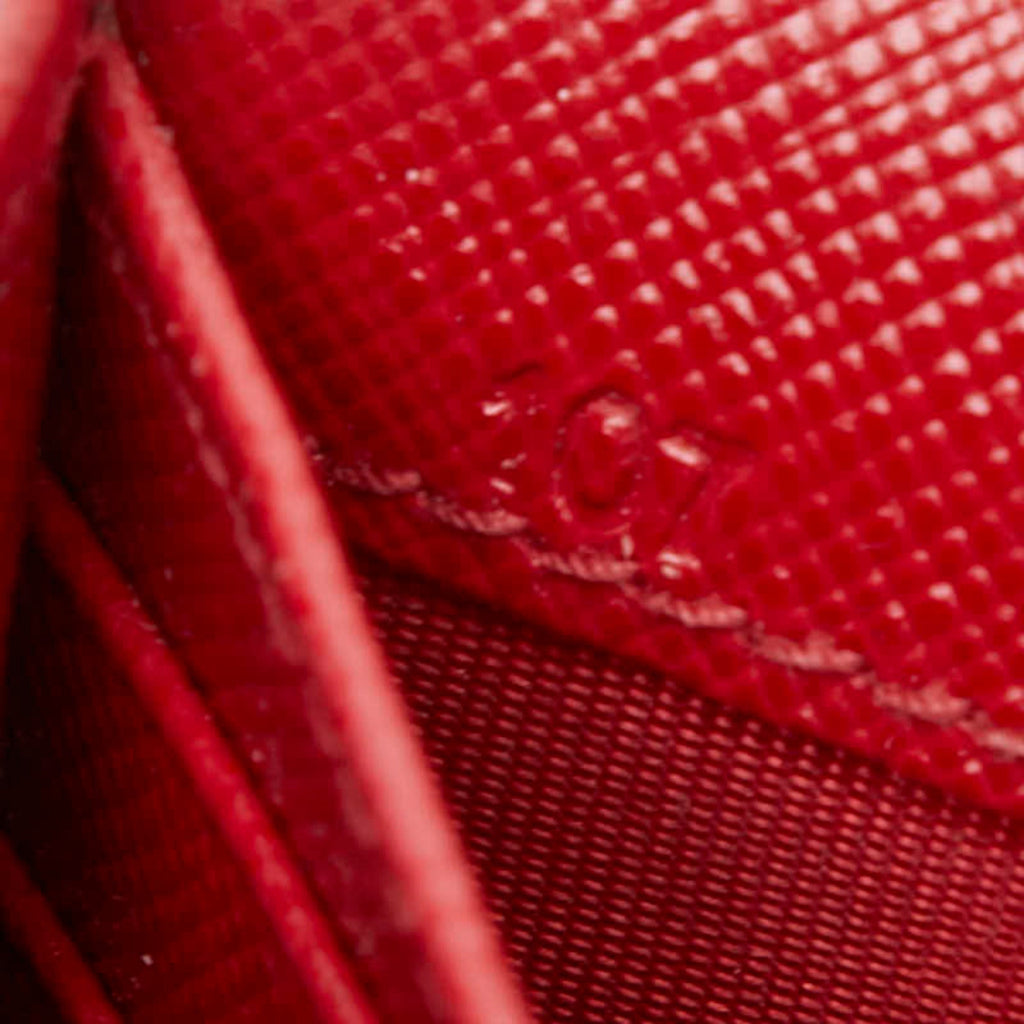 Prada Red Color Leather Shoulder Bag