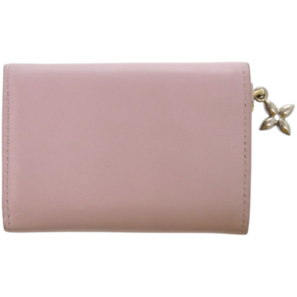 Louis Vuitton Purple Leather Wallet (Tri-Fold)