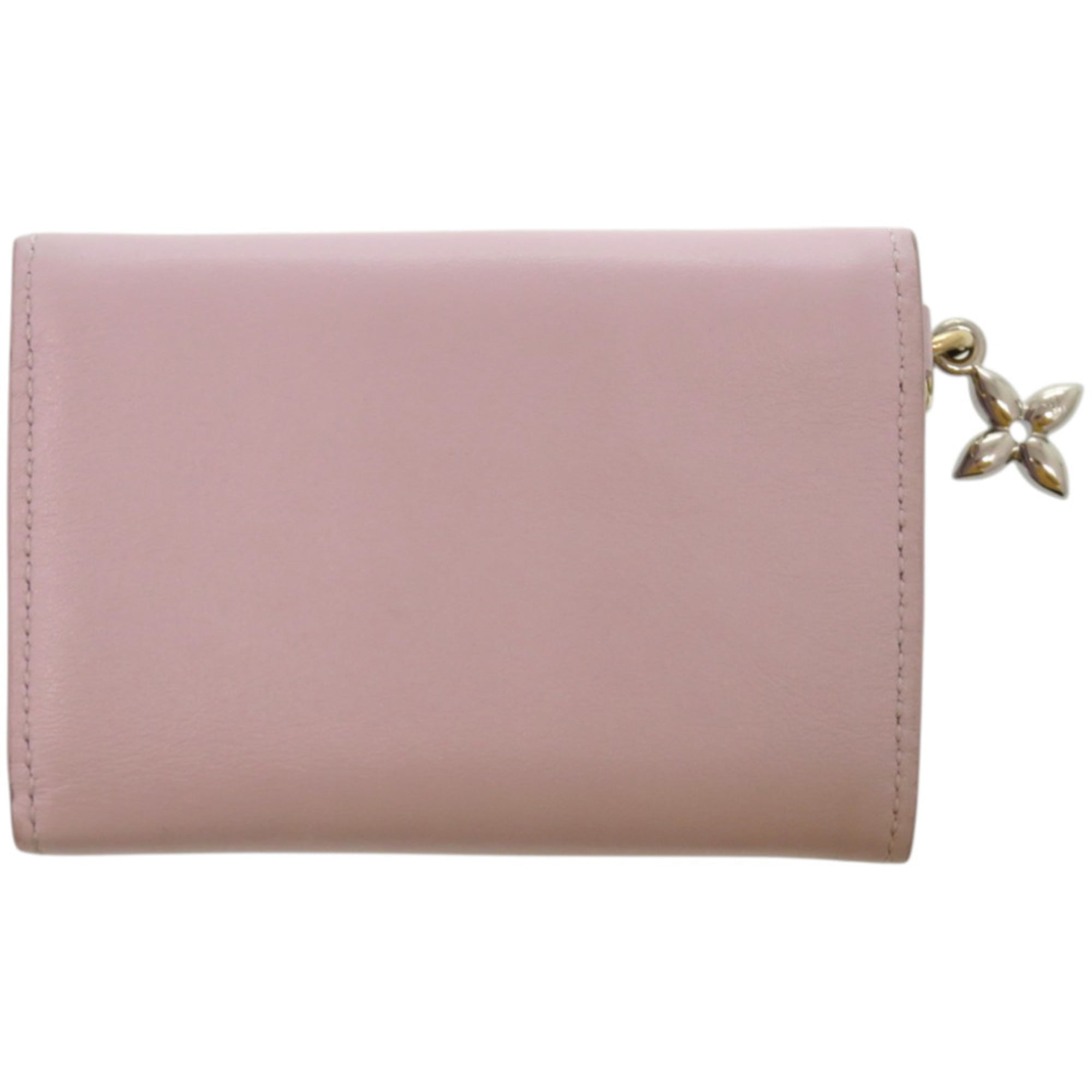 Louis Vuitton Purple Leather Wallet (Tri-Fold)