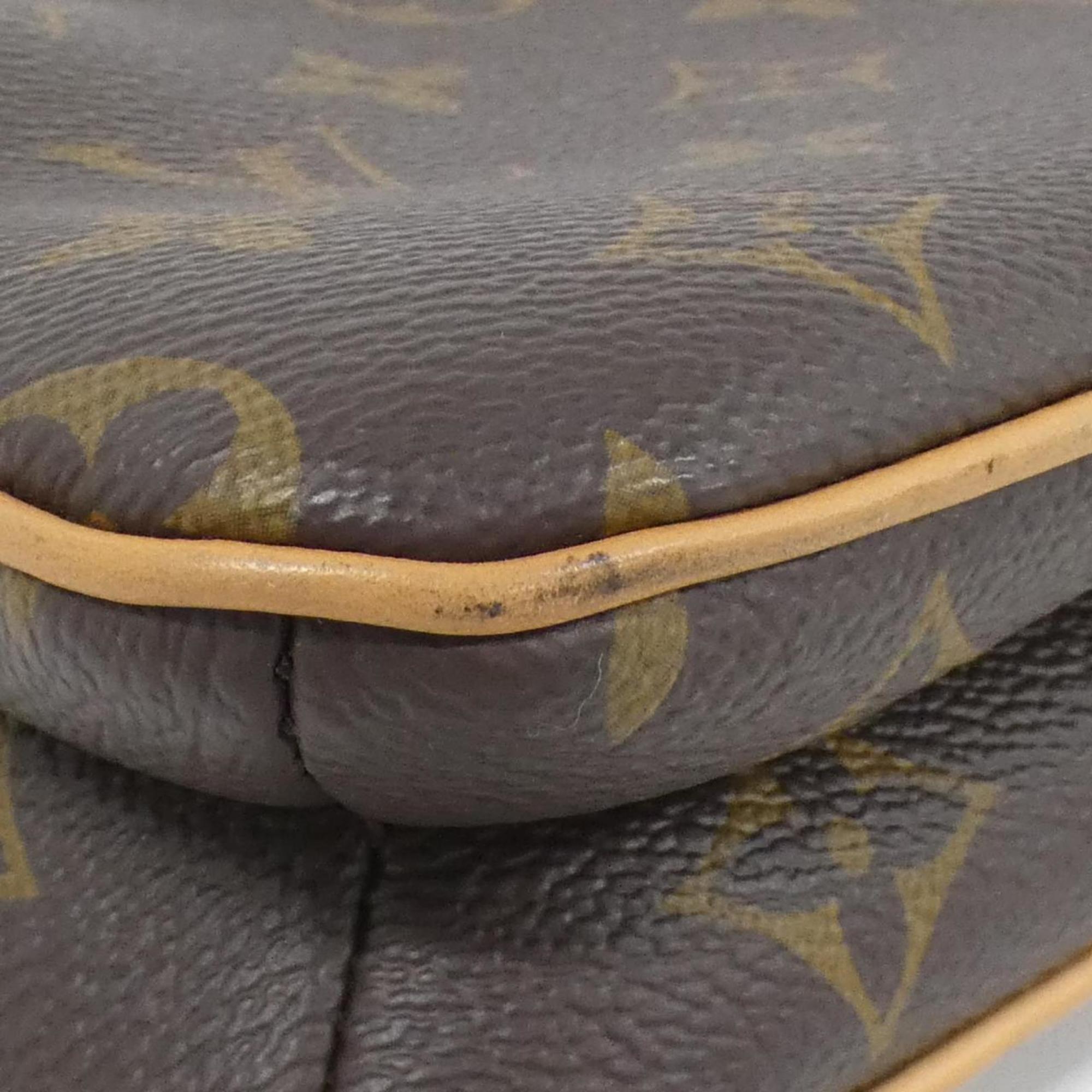 Louis Vuitton Brown Coated Canvas Pochette Shoulder Bag