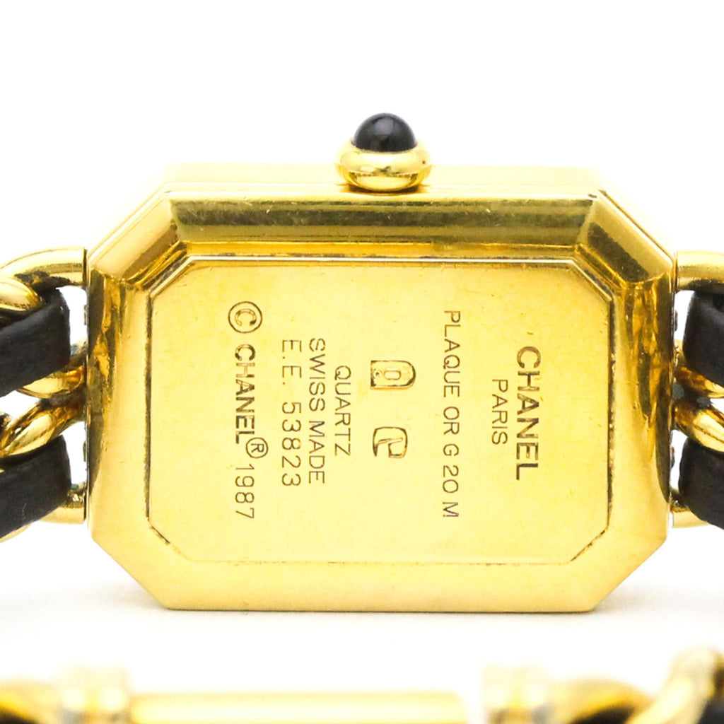 Chanel Premiere Rock Quartz Watch Plated Metal And Leather Watch