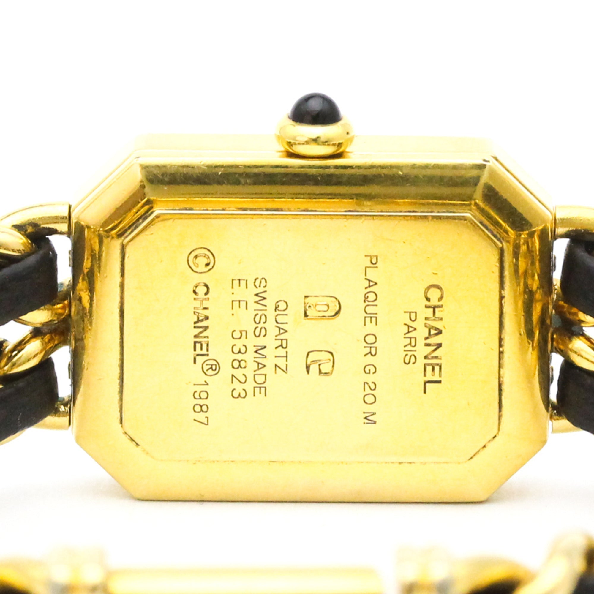 Chanel Premiere Rock Quartz Watch Plated Metal And Leather Watch