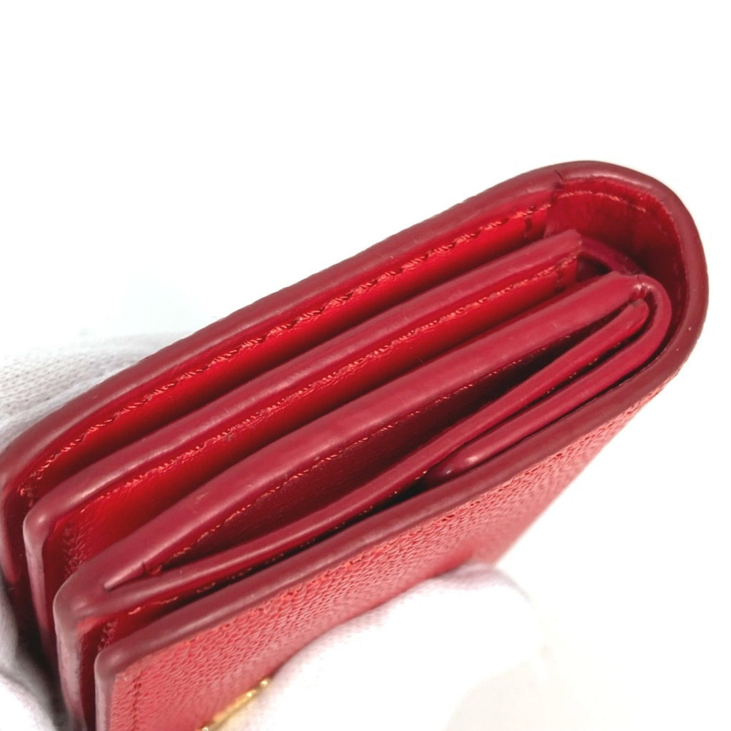 Burberry Red Leather Wallet (Bi-Fold)