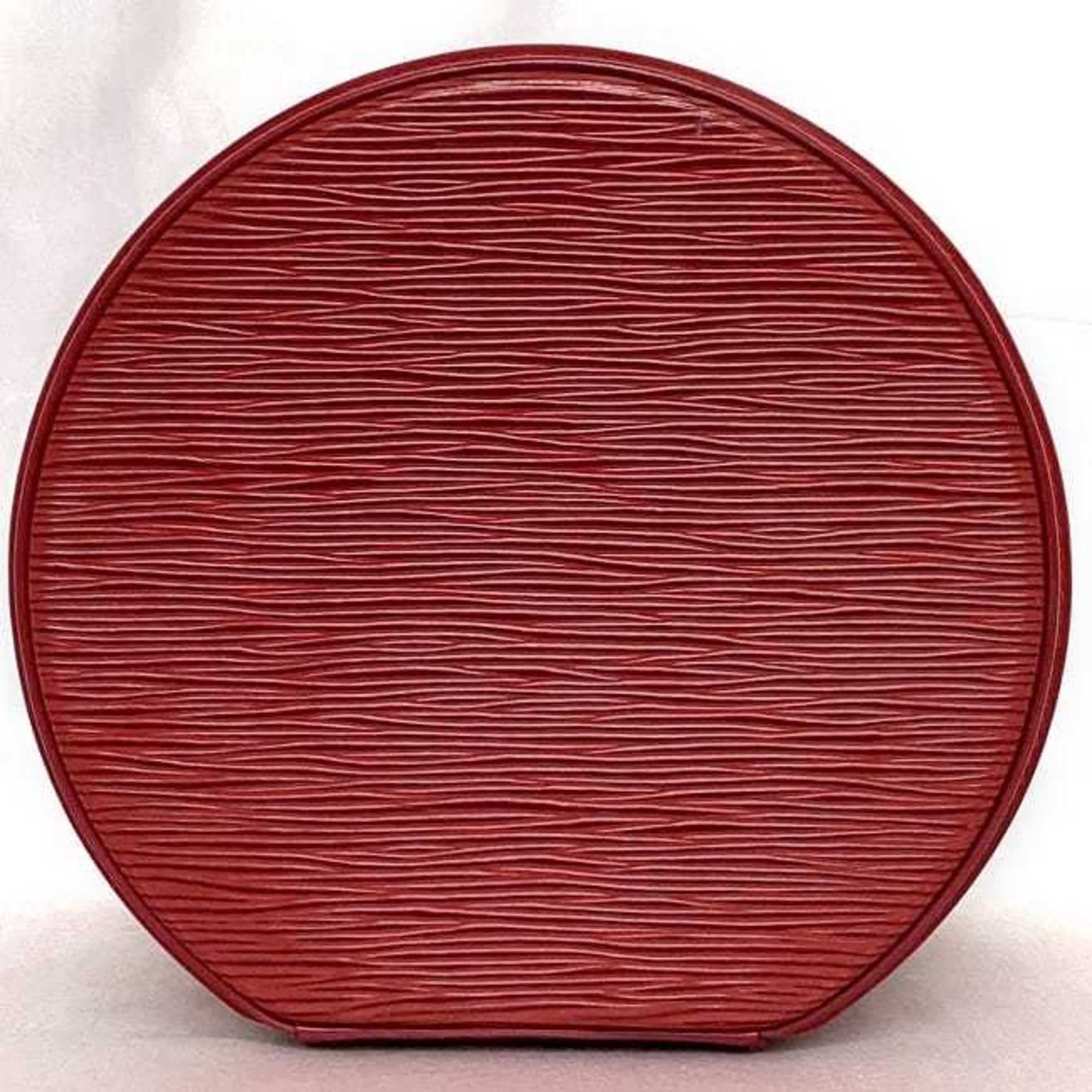 Louis Vuitton Castilian Red Epi Leather Handbag Vanity Bag