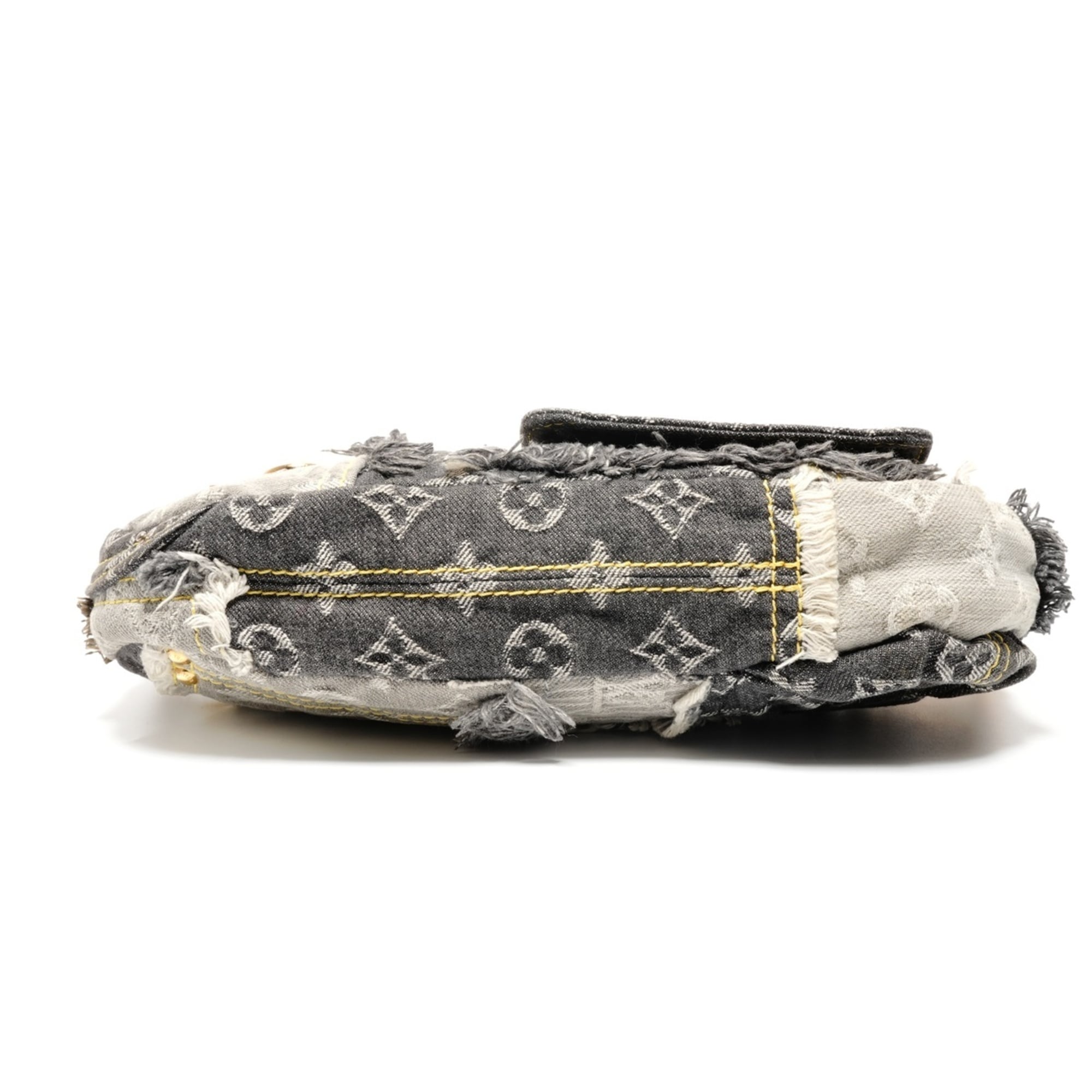 Louis Vuitton Gray Monogram Denim Shoulder Bag
