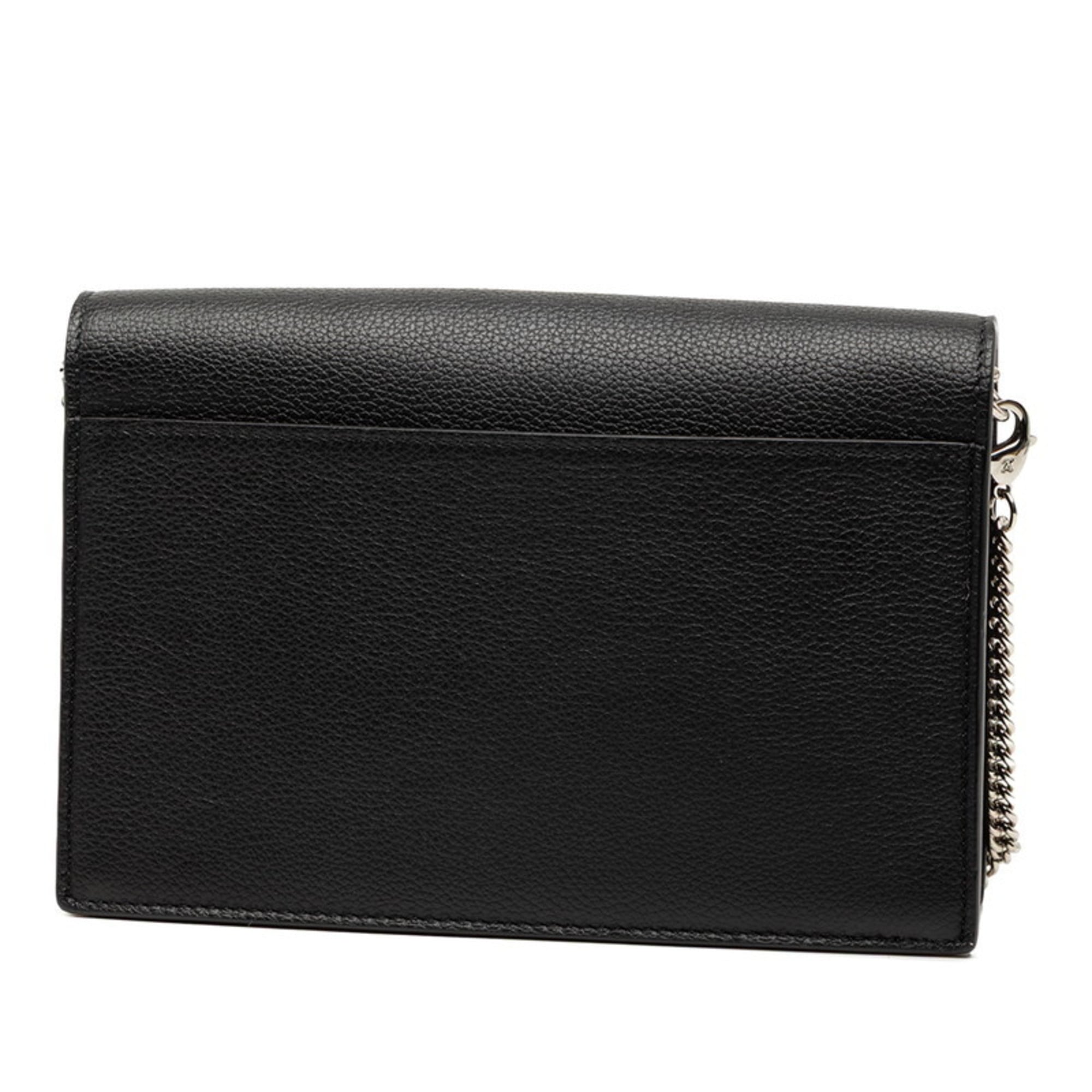 Louis Vuitton Black Leather Pochette Shoulder Bag