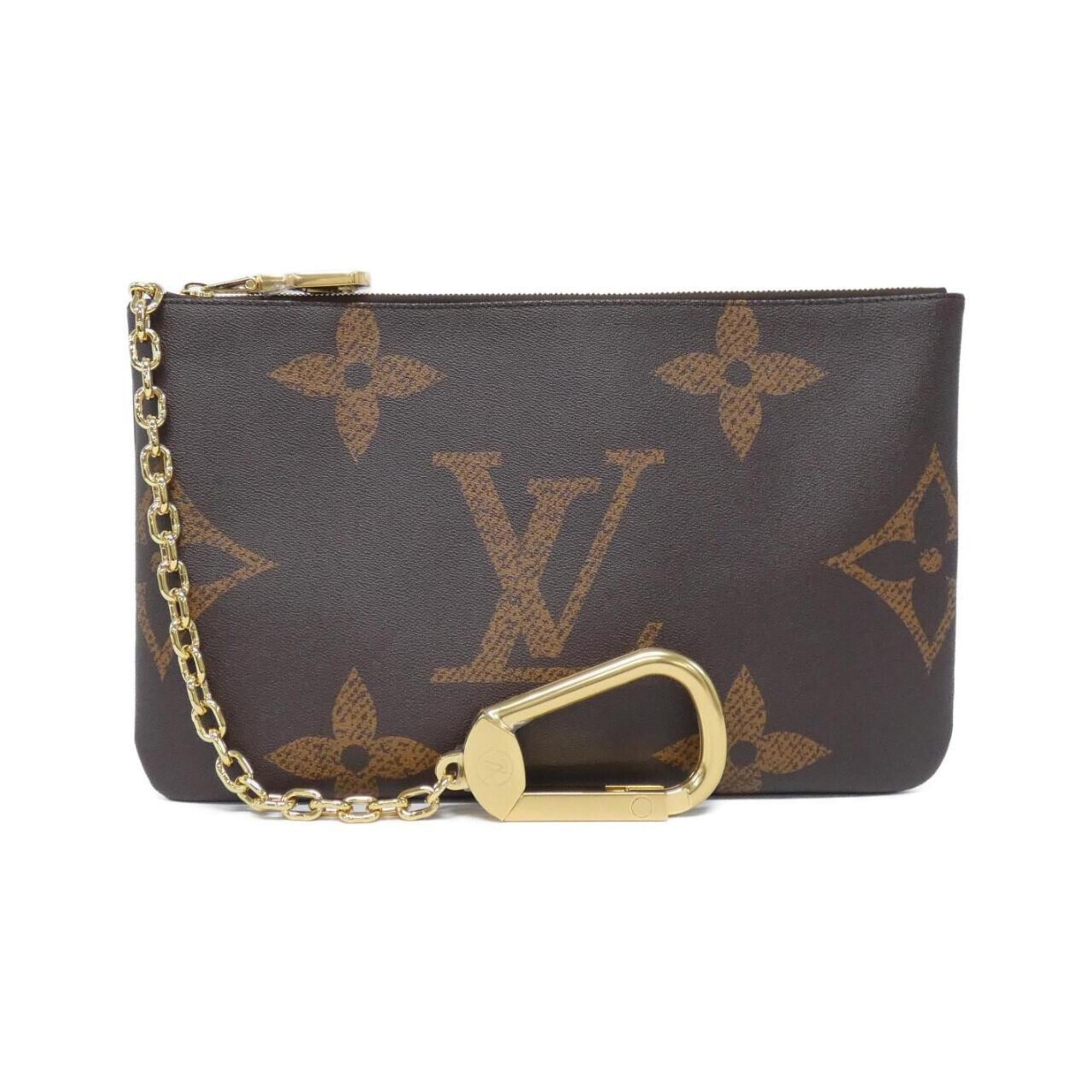 Louis Vuitton Marron Coated Canvas Handbag Pochette