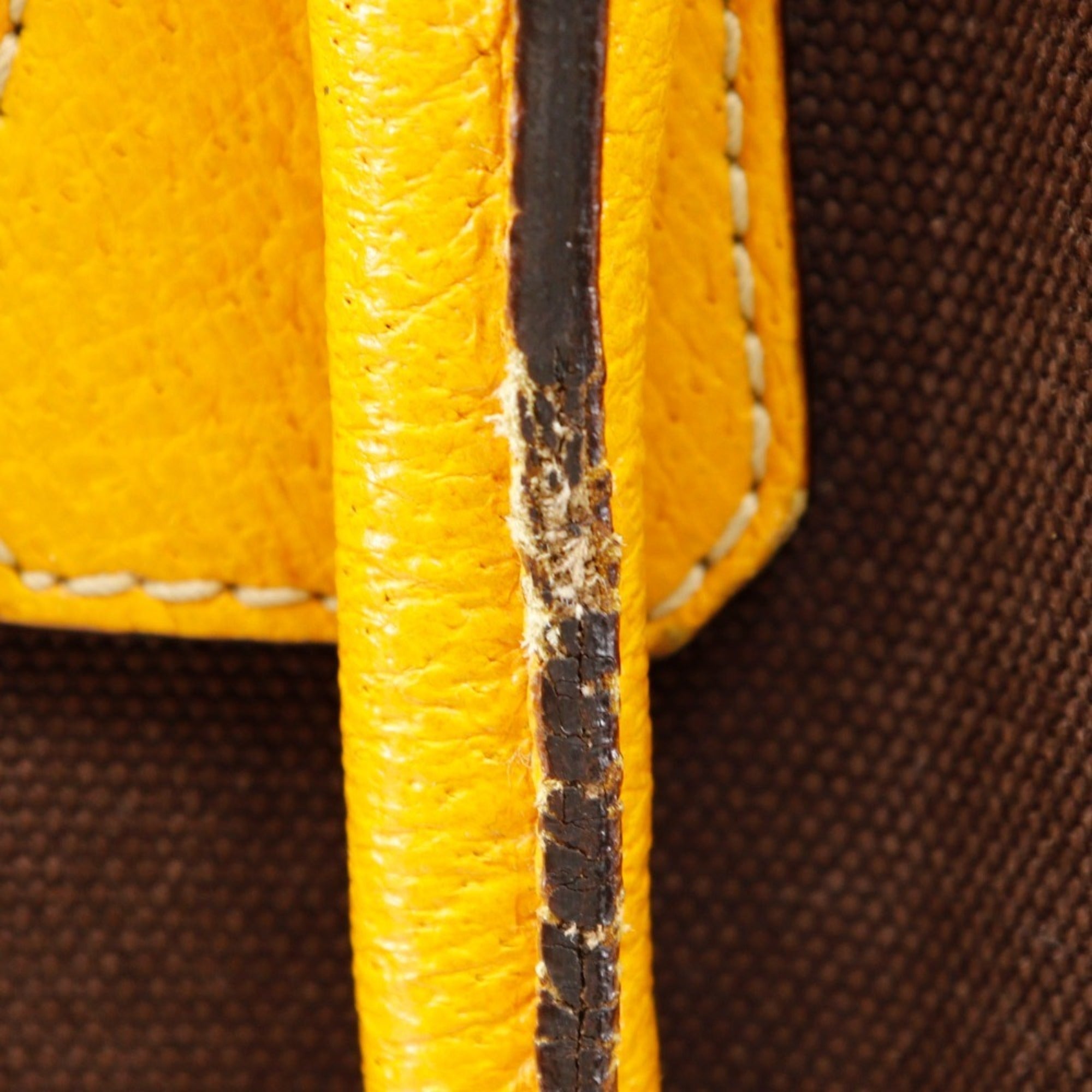 Prada Brown Canvas Boston Bag Tote Bag