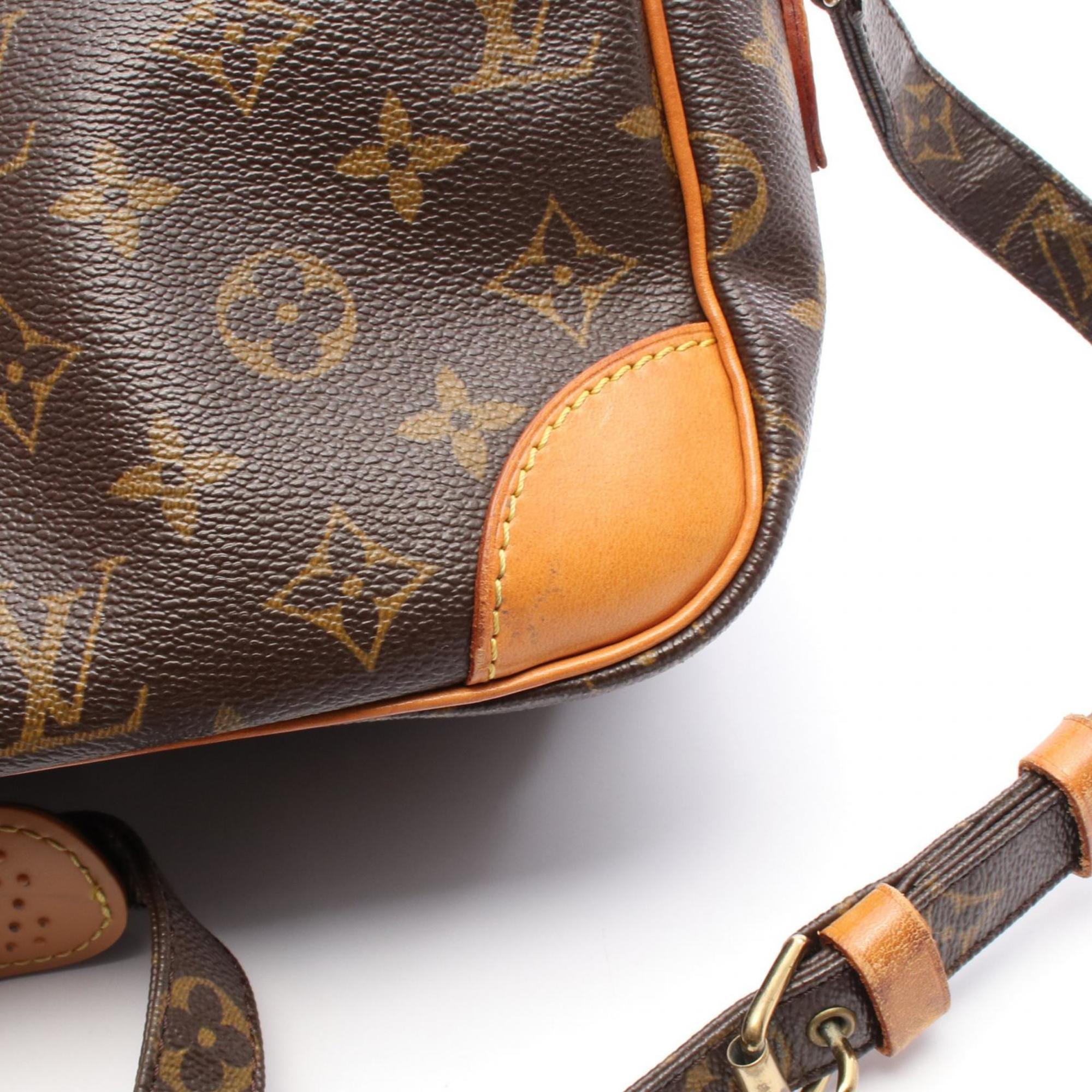 Louis Vuitton Brown Monogram Pvc Coated Canvas Leather Shoulder Bag
