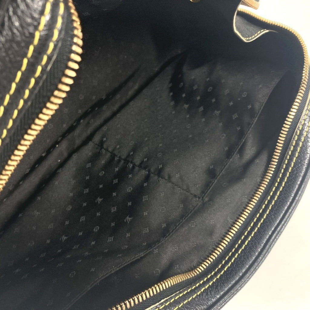 Louis Vuitton Suhali Black Noir Suhali Leather Boston Bag Handbag Shoulder Bag
