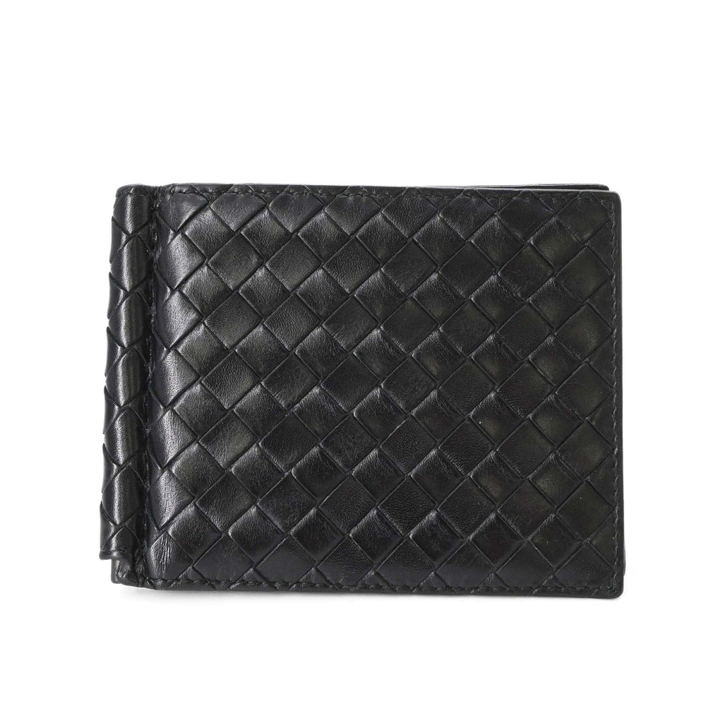 Bottega Veneta Intrecciato Black Money Clip