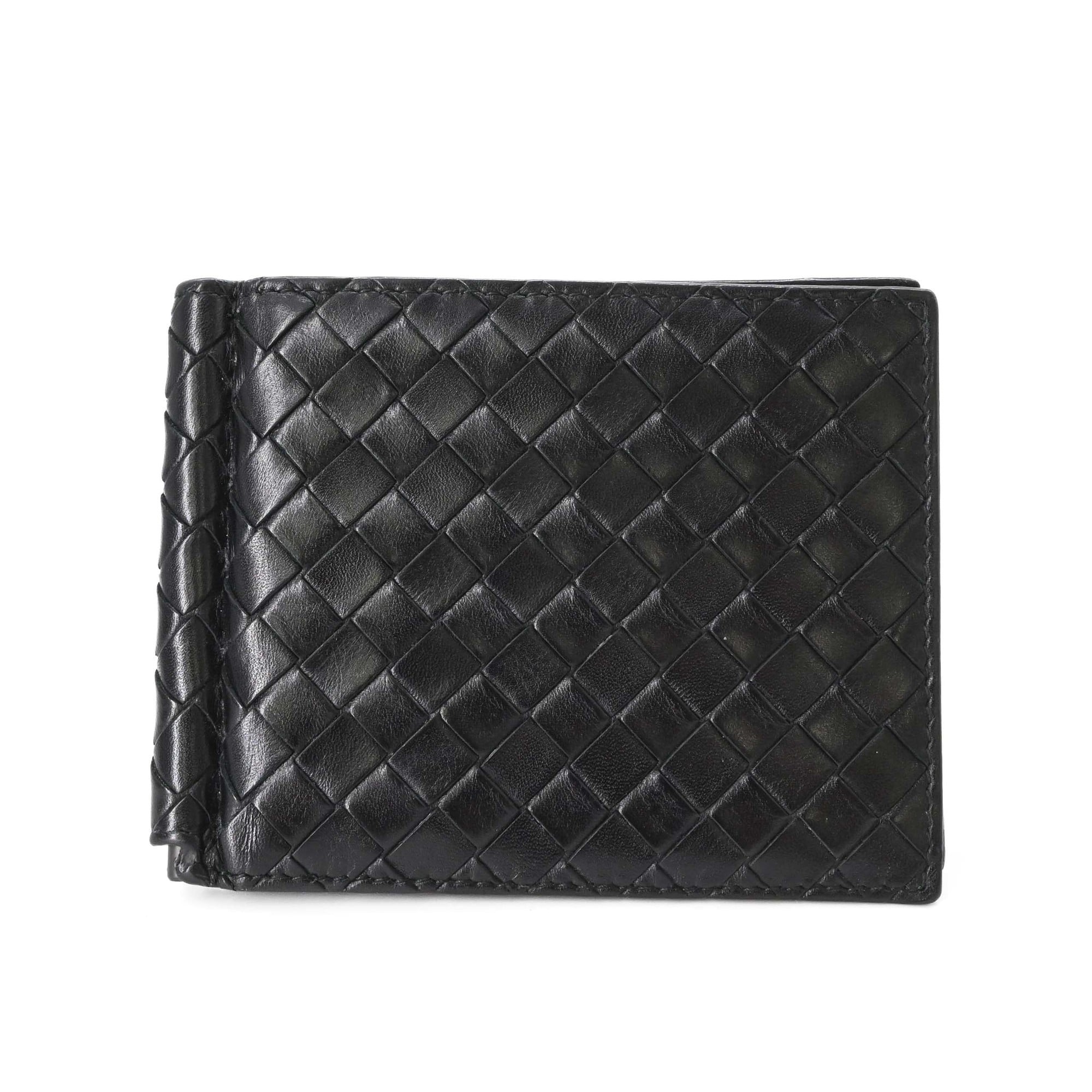 Bottega Veneta Intrecciato Black Money Clip