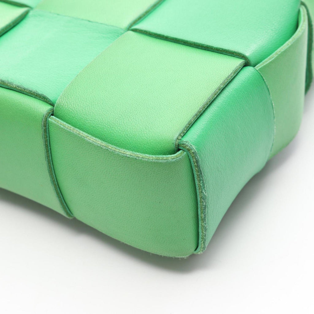 Bottega Veneta Green Leather Shoulder Bag