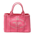 Prada Canapa Pink Cotton Canvas Tote Bag
