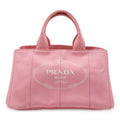 Prada Canapa Pink Canvas Handbag Tote Bag
