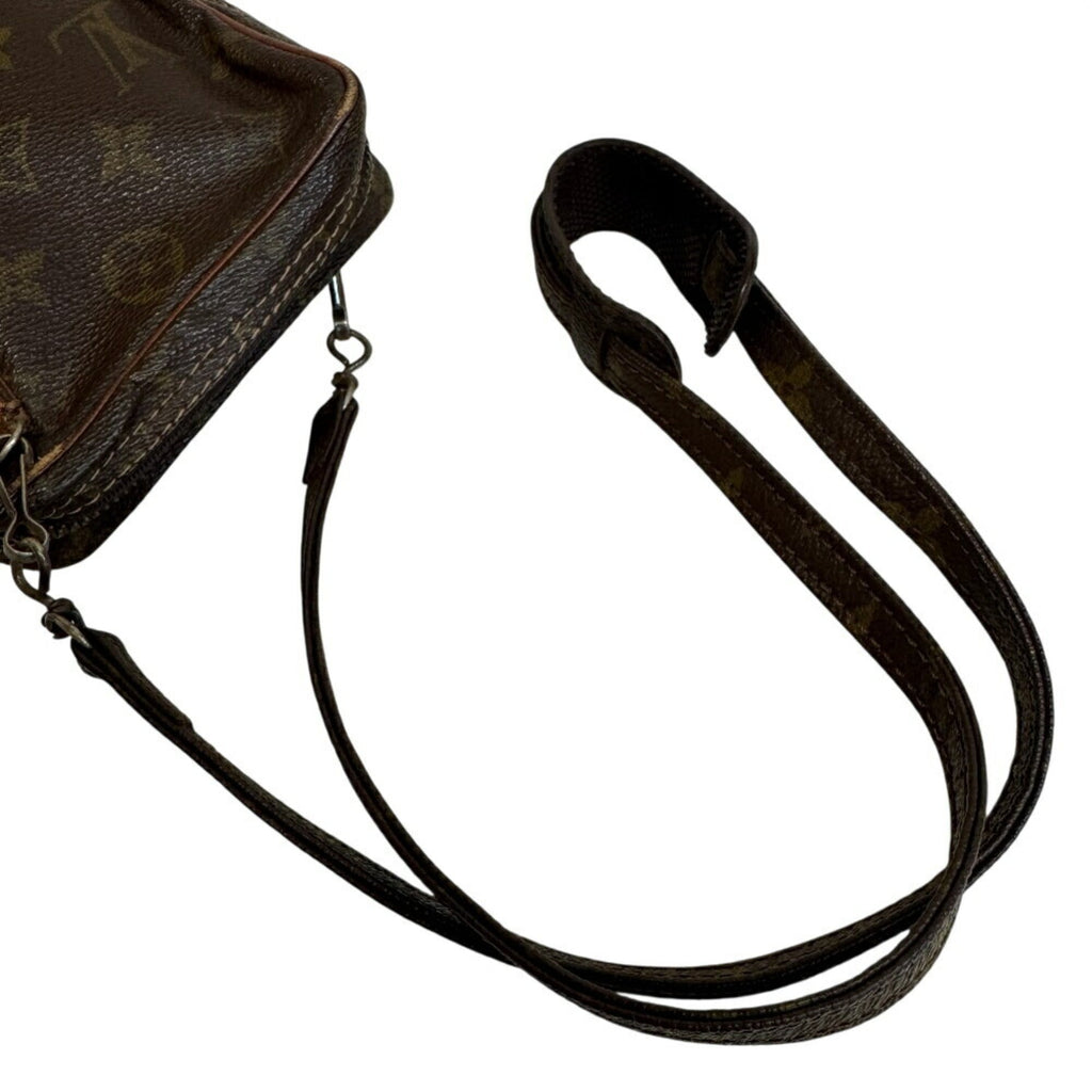 Louis Vuitton Brown Monogram Leather Shoulder Bag