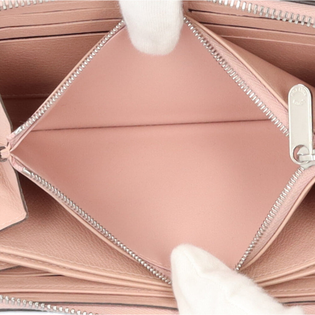 Louis Vuitton Mahina Magnolia Pink Mahina Leather Long Wallet