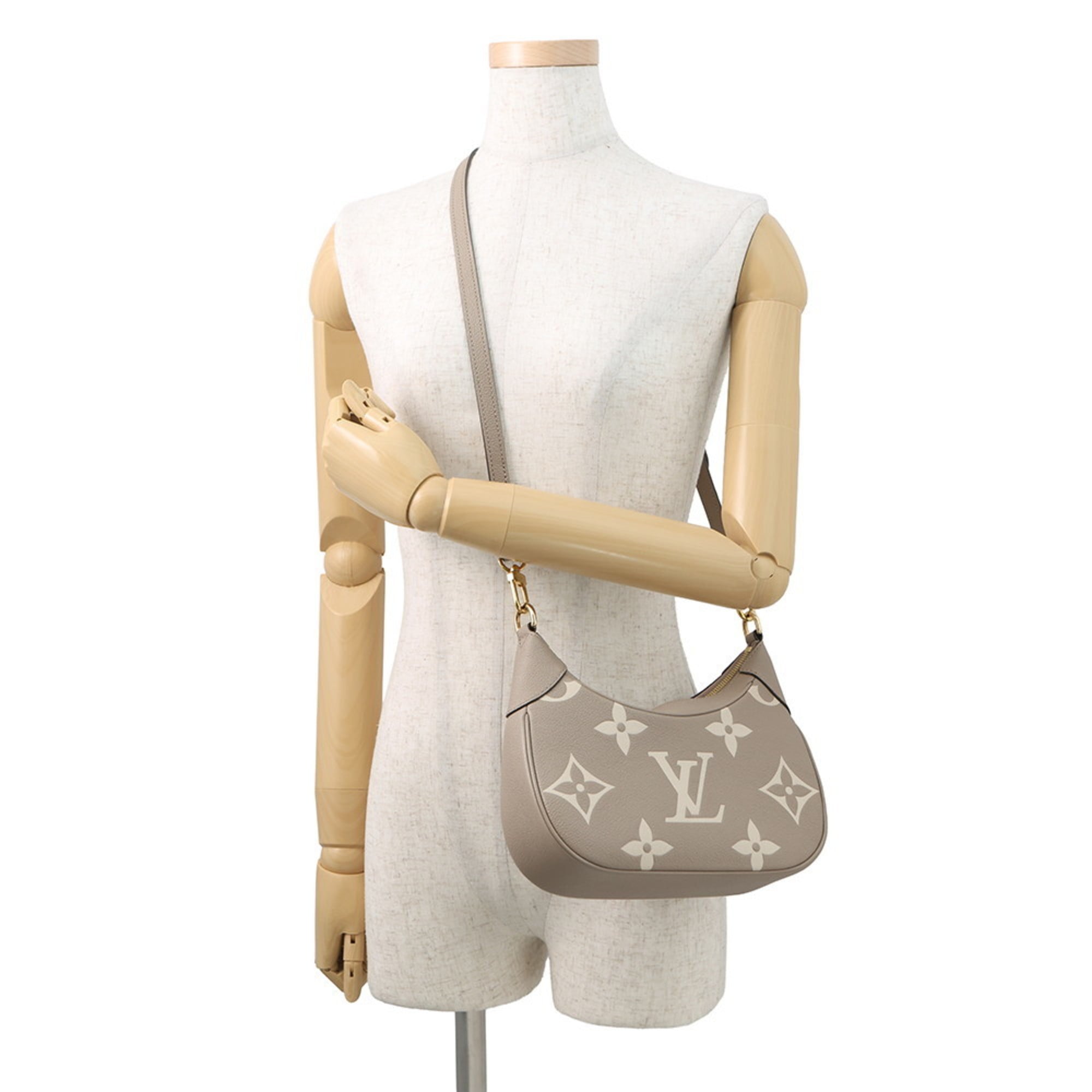 Louis Vuitton Cream Tourterelle Monogram Empreinte Handbag Shoulder Bag