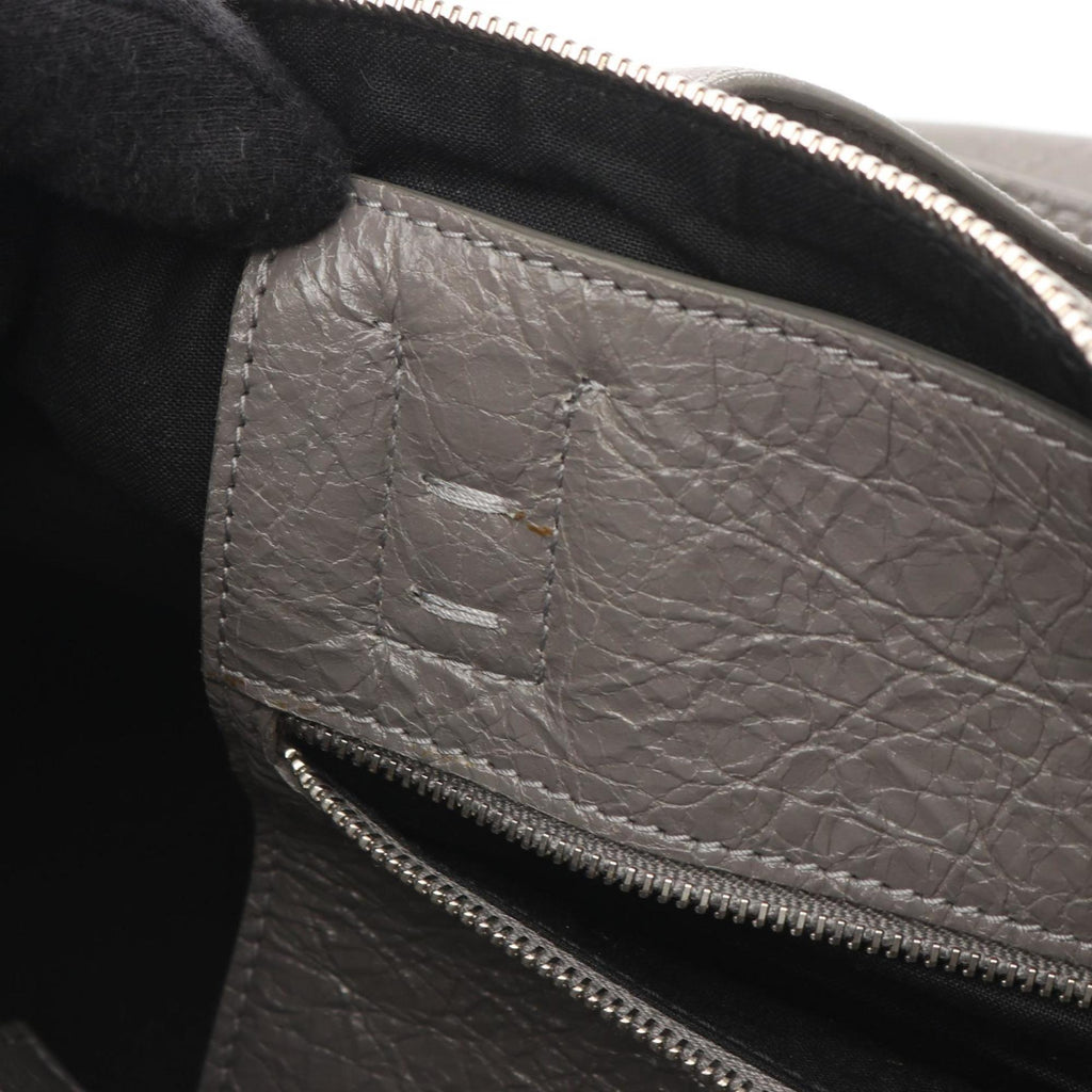 Balenciaga Gray Leather Boston Bag Hand