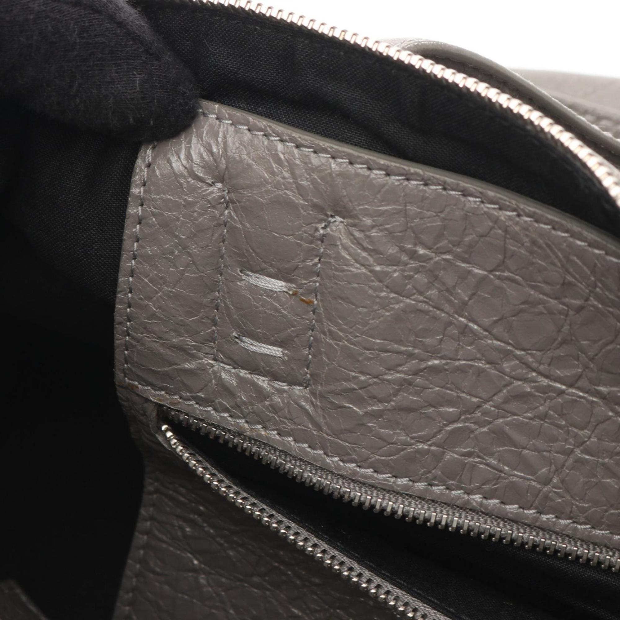 Balenciaga Gray Leather Boston Bag Hand