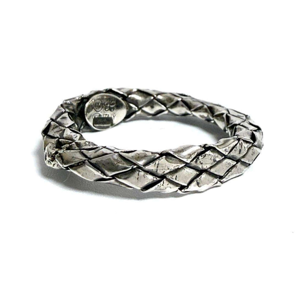 Bottega Veneta Silver 925 Band Ring
